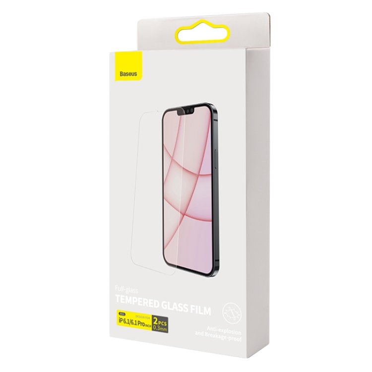 For iPhone 13 / 13 Pro Baseus 2pcs 0.3mm Full Glass Tempered Film For iPhone 13 / 13 Pro Baseus 2pcs 0.3mm Full Glass Tempered Film