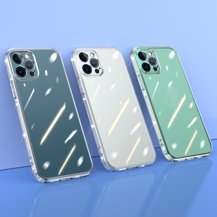 For iPhone 11 Pro 2mm Diamond Texture Side TPU Shockproof Case (Transparent)