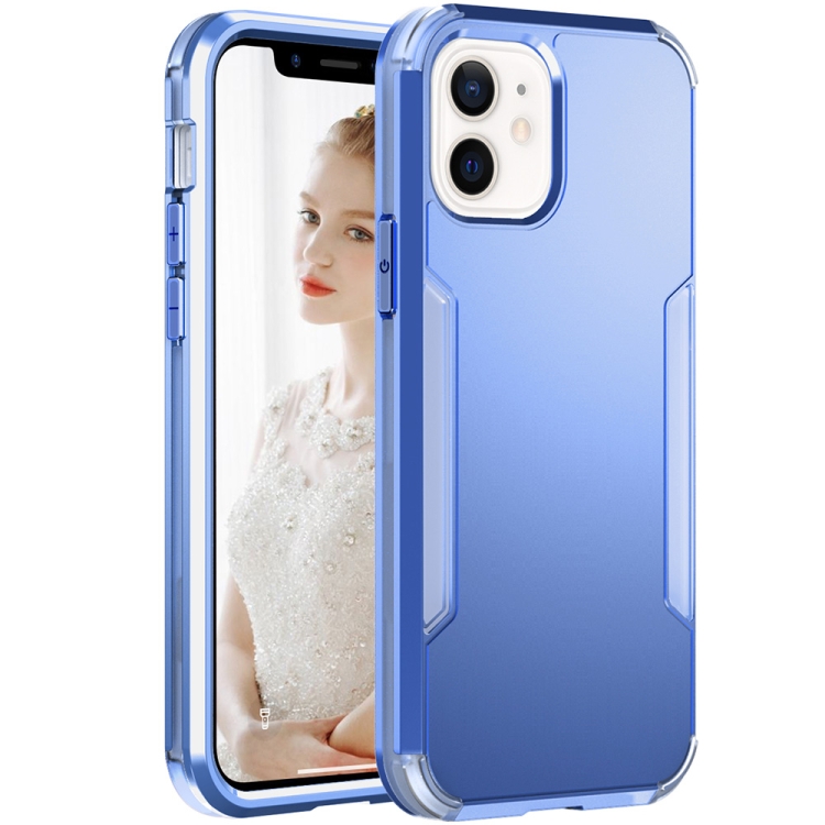 For iPhone 13 mini 3 in 1 Solid Color Shockproof PC + TPU Protective Case (Dark Blue) For iPhone 13 mini 3 in 1 Solid Color Shockproof PC + TPU Protective Case (Dark Blue)