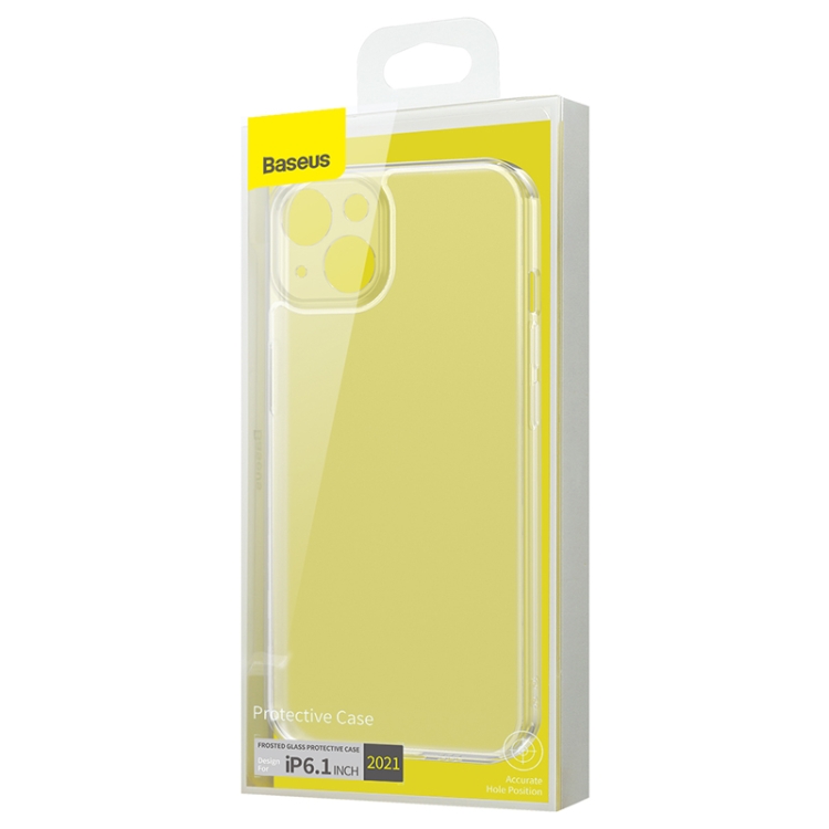 For iPhone 13 mini Baseus Frosted Glass + TPU Shockproof Protective Case (Transparent) For iPhone 13 mini Baseus Frosted Glass + TPU Shockproof Protective Case (Transparent)