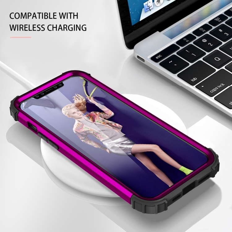 For iPhone 12 mini 3 in 1 Shockproof PC + Silicone Protective Case (Dark Purple + Black) For iPhone 12 mini 3 in 1 Shockproof PC + Silicone Protective Case (Dark Purple + Black)