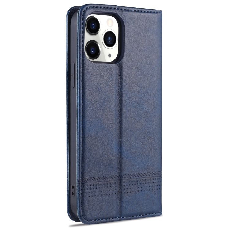 For iPhone 13 mini AZNS Magnetic Calf Texture Horizontal Flip Leather Case with Card Slots & Holder & Wallet (Dark Blue) For iPhone 13 mini AZNS Magnetic Calf Texture Horizontal Flip Leather Case with Card Slots & Holder & Wallet (Dark Blue)