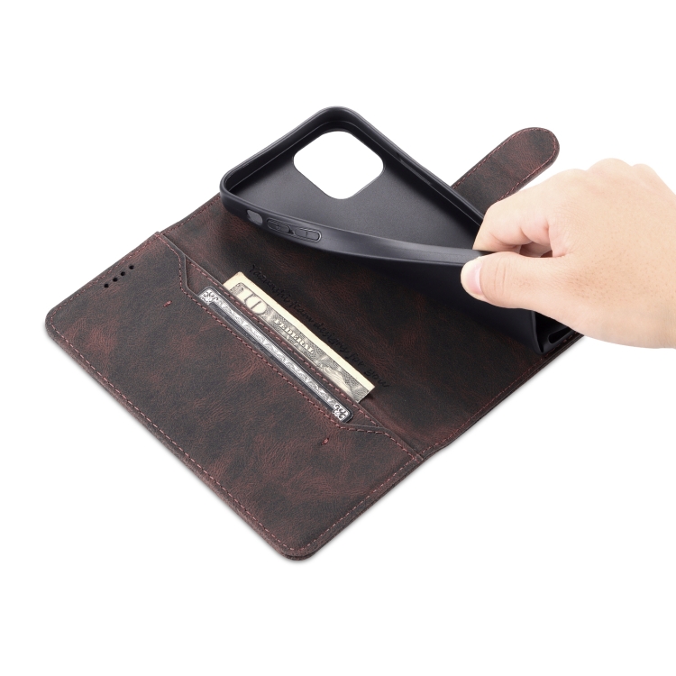 For iPhone 13 mini AZNS Dream Second Generation Skin Feel PU+TPU Horizontal Flip Leather Case with Holder & Card Slots & Wallet (Coffee) For iPhone 13 mini AZNS Dream Second Generation Skin Feel PU+TPU Horizontal Flip Leather Case with Holder & Card Slots & Wallet (Coffee)