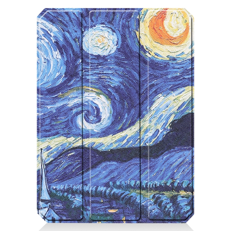 For iPad mini 6 / mini 2024 Colored Drawing TPU Smart Leather Tablet Case with Holder & Pen Slot(Starry Sky) For iPad mini 6 / mini 2024 Colored Drawing TPU Smart Leather Tablet Case with Holder & Pen Slot(Starry Sky)