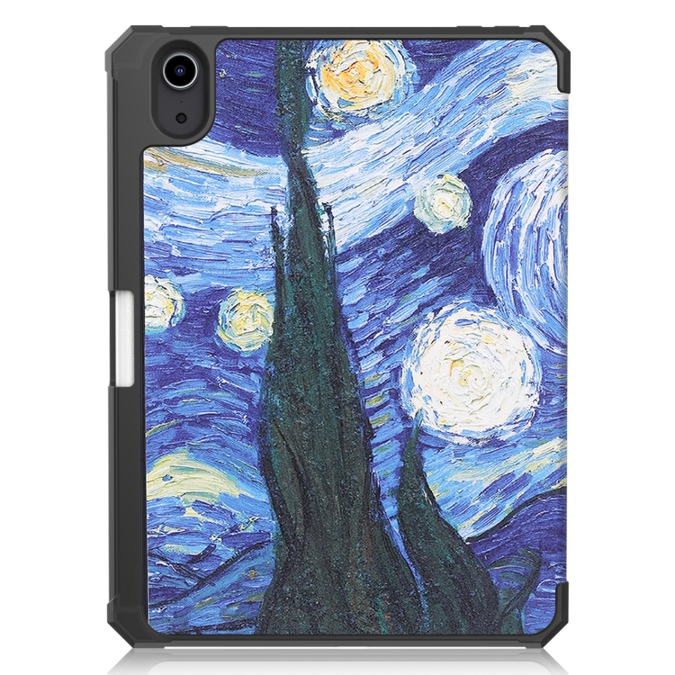 For iPad mini 6 / mini 2024 Colored Drawing TPU Smart Leather Tablet Case with Holder & Pen Slot(Starry Sky) For iPad mini 6 / mini 2024 Colored Drawing TPU Smart Leather Tablet Case with Holder & Pen Slot(Starry Sky)