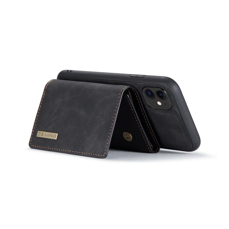 DG.MING M1 Series 3-Fold Multi Card Wallet Back Cover Shockproof Case with Holder Function For iPhone 11(Black) DG.MING M1 Series 3-Fold Multi Card Wallet Back Cover Shockproof Case with Holder Function For iPhone 11(Black)