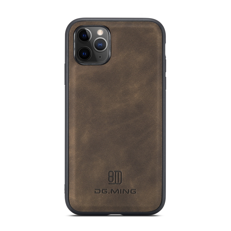 DG.MING M1 Series 3-Fold Multi Card Wallet Back Cover Shockproof Case with Holder Function For iPhone 11 Pro(Coffee) DG.MING M1 Series 3-Fold Multi Card Wallet Back Cover Shockproof Case with Holder Function For iPhone 11 Pro(Coffee)