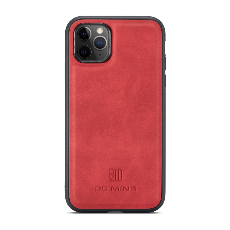 DG.MING M2 Series 3-Fold Multi Card Bag Back Cover Shockproof Case with Wallet & Holder Function For iPhone 11 Pro Max(Red) DG.MING M2 Series 3-Fold Multi Card Bag Back Cover Shockproof Case with Wallet & Holder Function For iPhone 11 Pro Max(Red)