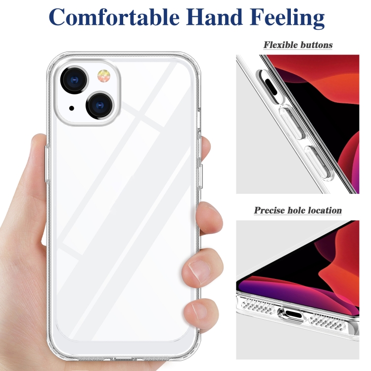 For iPhone 13 mini Crystal Clear Shockproof PC + TPU Protective Case (Transparent) For iPhone 13 mini Crystal Clear Shockproof PC + TPU Protective Case (Transparent)