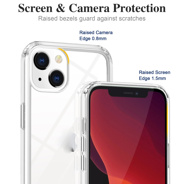 For iPhone 13 mini Crystal Clear Shockproof PC + TPU Protective Case (Transparent) For iPhone 13 mini Crystal Clear Shockproof PC + TPU Protective Case (Transparent)