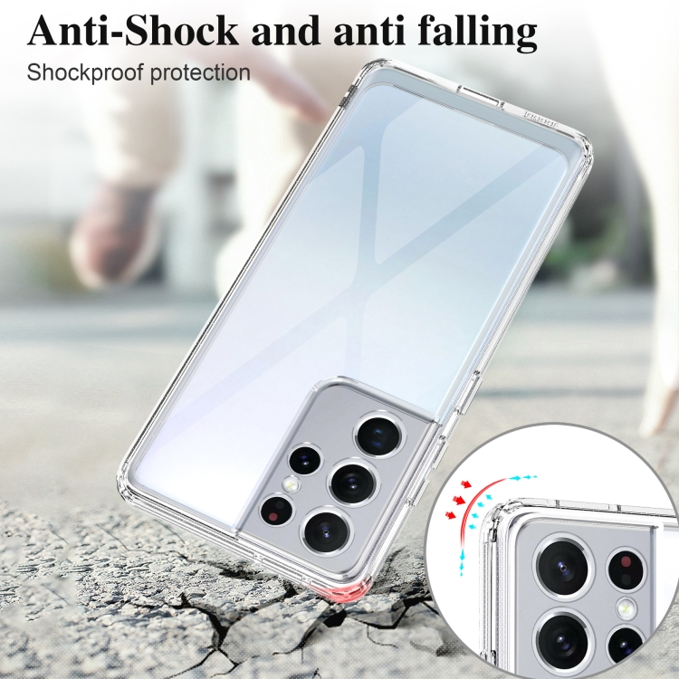 For Samsung Galaxy S21+ 5G Crystal Clear Shockproof PC + TPU Protective Case(Transparent) For Samsung Galaxy S21+ 5G Crystal Clear Shockproof PC + TPU Protective Case(Transparent)