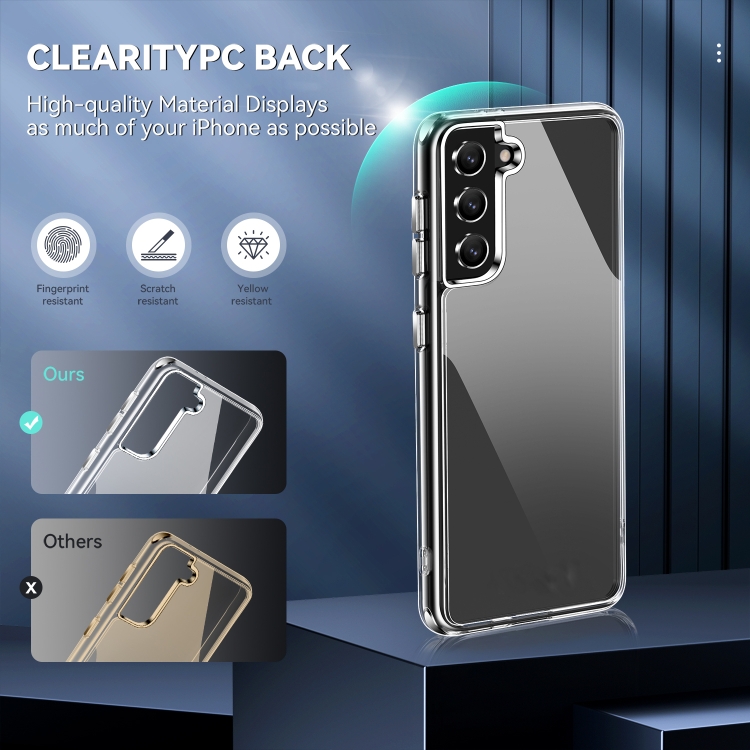For Samsung Galaxy S21 5G TPU + PC Transparent Shockproof Protective Case For Samsung Galaxy S21 5G TPU + PC Transparent Shockproof Protective Case