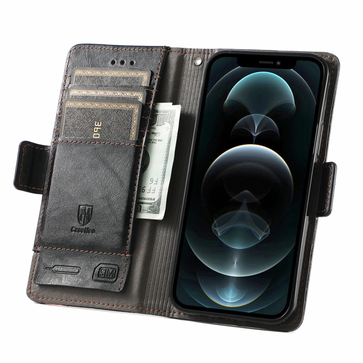 For iPhone 13 mini CaseNeo Business Splicing Dual Magnetic Buckle Horizontal Flip PU Leather Case with Holder & Card Slots & Wallet (Black) For iPhone 13 mini CaseNeo Business Splicing Dual Magnetic Buckle Horizontal Flip PU Leather Case with Holder & Card Slots & Wallet (Black)