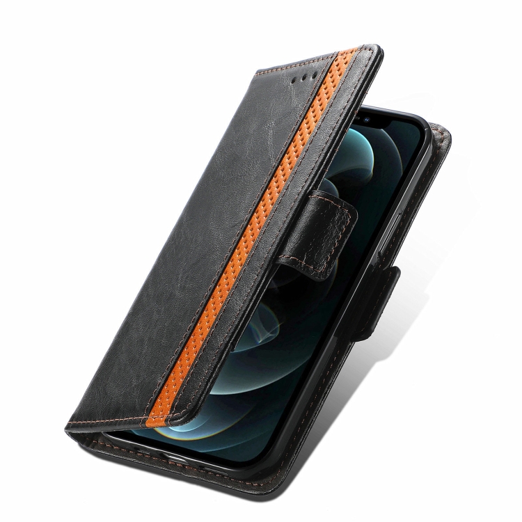 For iPhone 13 mini CaseNeo Business Splicing Dual Magnetic Buckle Horizontal Flip PU Leather Case with Holder & Card Slots & Wallet (Black) For iPhone 13 mini CaseNeo Business Splicing Dual Magnetic Buckle Horizontal Flip PU Leather Case with Holder & Card Slots & Wallet (Black)