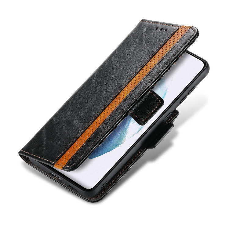 For Samsung Galaxy S21+ 5G CaseNeo Business Splicing Dual Magnetic Buckle Horizontal Flip PU Leather Case with Holder & Card Slots & Wallet(Black) For Samsung Galaxy S21+ 5G CaseNeo Business Splicing Dual Magnetic Buckle Horizontal Flip PU Leather Case with Holder & Card Slots & Wallet(Black)