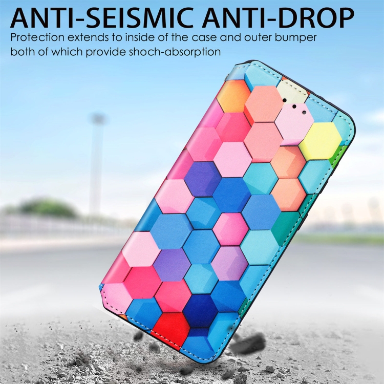 For Samsung Galaxy S21+ 5G Colorful Magnetic Horizontal Flip PU Leather Case with Holder & Card Slot & Wallet(Colorful Cube) For Samsung Galaxy S21+ 5G Colorful Magnetic Horizontal Flip PU Leather Case with Holder & Card Slot & Wallet(Colorful Cube)