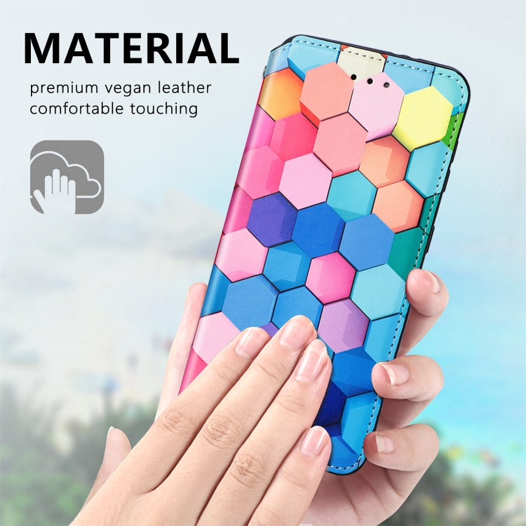 For Samsung Galaxy S21+ 5G Colorful Magnetic Horizontal Flip PU Leather Case with Holder & Card Slot & Wallet(Colorful Cube) For Samsung Galaxy S21+ 5G Colorful Magnetic Horizontal Flip PU Leather Case with Holder & Card Slot & Wallet(Colorful Cube)