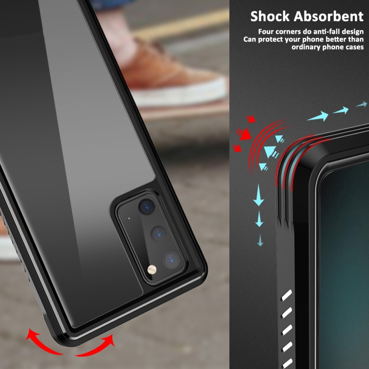 For Samsung Galaxy Note20 C1 2 in 1 Shockproof TPU + PC Protective Case with PET Screen Protector(Black) For Samsung Galaxy Note20 C1 2 in 1 Shockproof TPU + PC Protective Case with PET Screen Protector(Black)