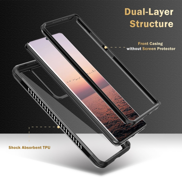 For Samsung Galaxy S21 Ultra 5G C1 2 in 1 Shockproof TPU + PC Protective Case with PET Screen Protector(Black) For Samsung Galaxy S21 Ultra 5G C1 2 in 1 Shockproof TPU + PC Protective Case with PET Screen Protector(Black)