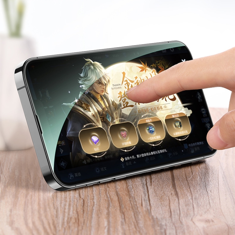 For iPhone 13 mini ROCK SPACE 0.33mm Green Light Eye Protection Anti-blue Light Full Screen Tempered Glass Film For iPhone 13 mini ROCK SPACE 0.33mm Green Light Eye Protection Anti-blue Light Full Screen Tempered Glass Film