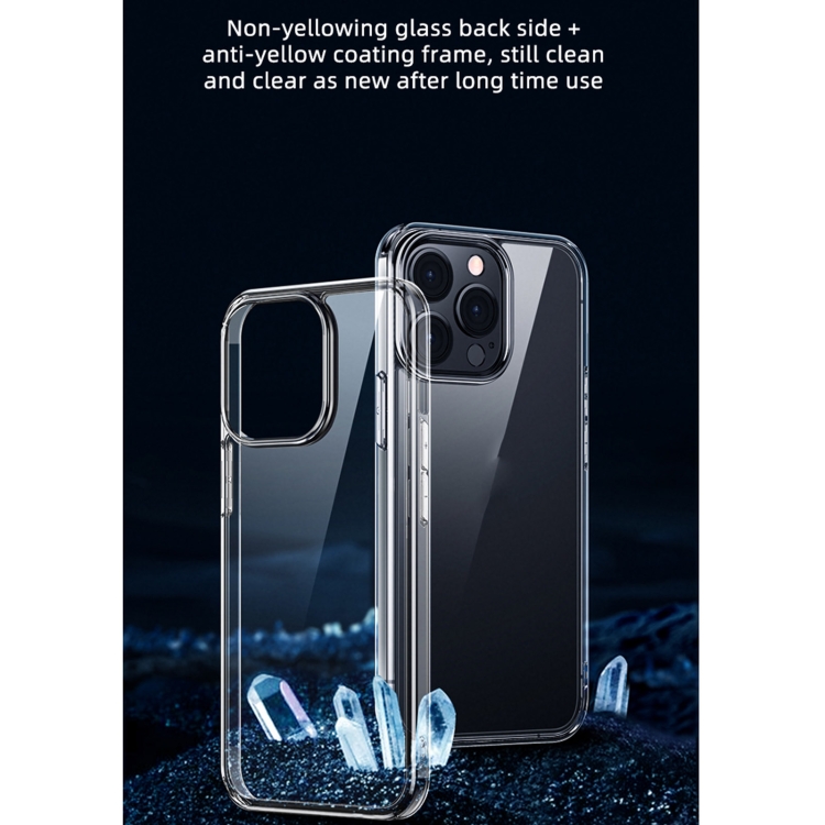 For iPhone 13 mini USAMS US-BH760 Glass + TPU Case (Transparent) For iPhone 13 mini USAMS US-BH760 Glass + TPU Case (Transparent)