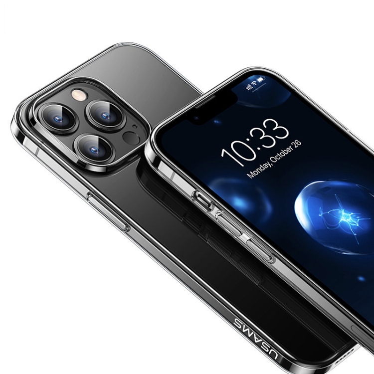 For iPhone 13 mini USAMS US-BH764 Primary Series Shockproof Transparent TPU Protective Case For iPhone 13 mini USAMS US-BH764 Primary Series Shockproof Transparent TPU Protective Case