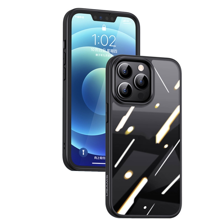 For iPhone 13 mini USAMS US-BH768 Janz Series Scratchproof PC + TPU Protective Case (Black) For iPhone 13 mini USAMS US-BH768 Janz Series Scratchproof PC + TPU Protective Case (Black)