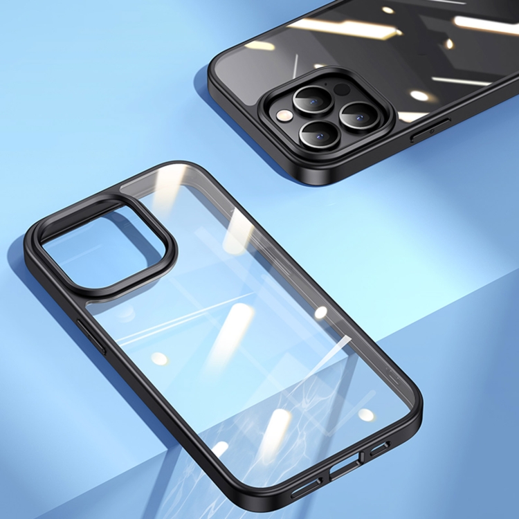 For iPhone 13 mini USAMS US-BH768 Janz Series Scratchproof PC + TPU Protective Case (Black) For iPhone 13 mini USAMS US-BH768 Janz Series Scratchproof PC + TPU Protective Case (Black)
