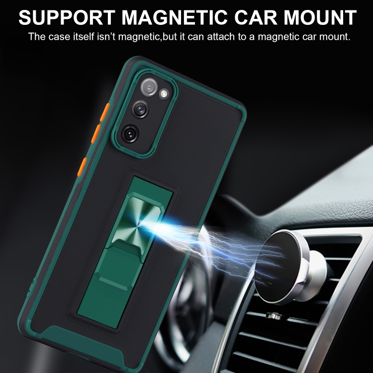 For Samsung Galaxy S20 FE Dual-color Skin Feel TPU + PC Magnetic Shockproof Case with Invisible Holder(Red) For Samsung Galaxy S20 FE Dual-color Skin Feel TPU + PC Magnetic Shockproof Case with Invisible Holder(Red)