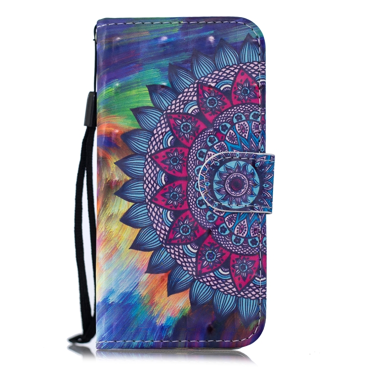 For iPhone 13 Pro Max 3D Painting Pattern Coloured Drawing Horizontal Flip PU Leather Case with Holder & Card Slots & Wallet (Oil Painting Mandala) For iPhone 13 Pro Max 3D Painting Pattern Coloured Drawing Horizontal Flip PU Leather Case with Holder & Card Slots & Wallet (Oil Painting Mandala)