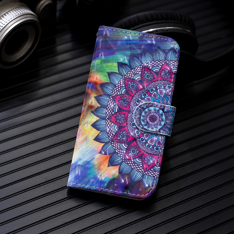 For iPhone 13 Pro Max 3D Painting Pattern Coloured Drawing Horizontal Flip PU Leather Case with Holder & Card Slots & Wallet (Oil Painting Mandala) For iPhone 13 Pro Max 3D Painting Pattern Coloured Drawing Horizontal Flip PU Leather Case with Holder & Card Slots & Wallet (Oil Painting Mandala)
