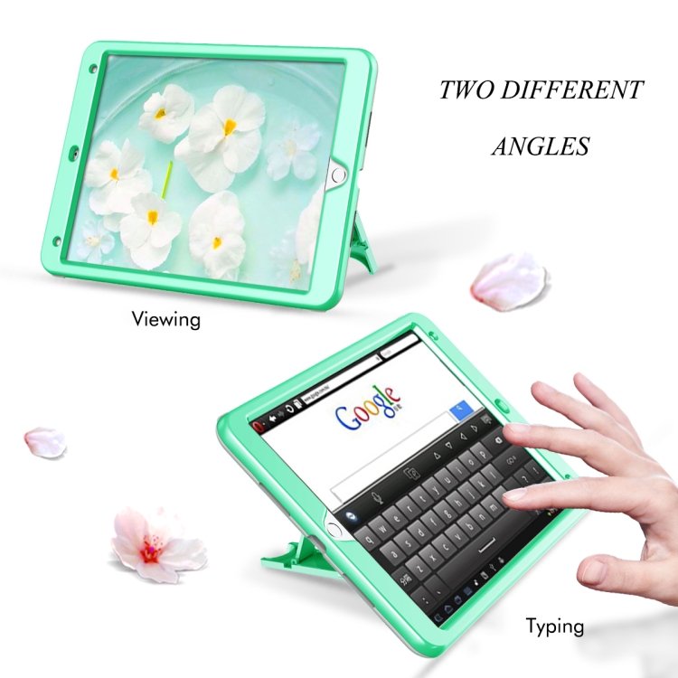 3 in 1 Honeycomb Silicone + PC Shockproof Protective Case with Holder For iPad Pro 10.5 inch(Mint Green + Grey) 3 in 1 Honeycomb Silicone + PC Shockproof Protective Case with Holder For iPad Pro 10.5 inch(Mint Green + Grey)