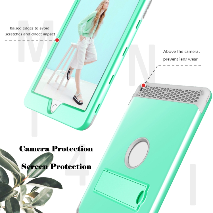 3 in 1 Honeycomb Silicone + PC Shockproof Protective Case with Holder For iPad Pro 10.5 inch(Mint Green + Grey) 3 in 1 Honeycomb Silicone + PC Shockproof Protective Case with Holder For iPad Pro 10.5 inch(Mint Green + Grey)