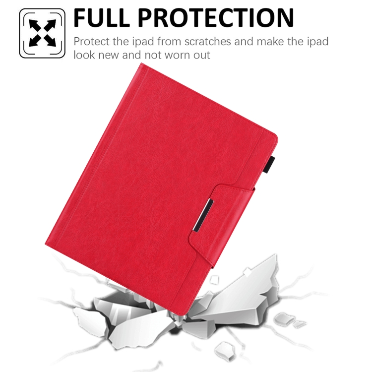For iPad Pro 12.9 2022 / 2021 / 2020 / 2018 Solid Color Horizontal Flip Leather Tablet Case with Holder & Card Slot & Photo Frame & Wallet(Red) For iPad Pro 12.9 2022 / 2021 / 2020 / 2018 Solid Color Horizontal Flip Leather Tablet Case with Holder & Card Slot & Photo Frame & Wallet(Red)