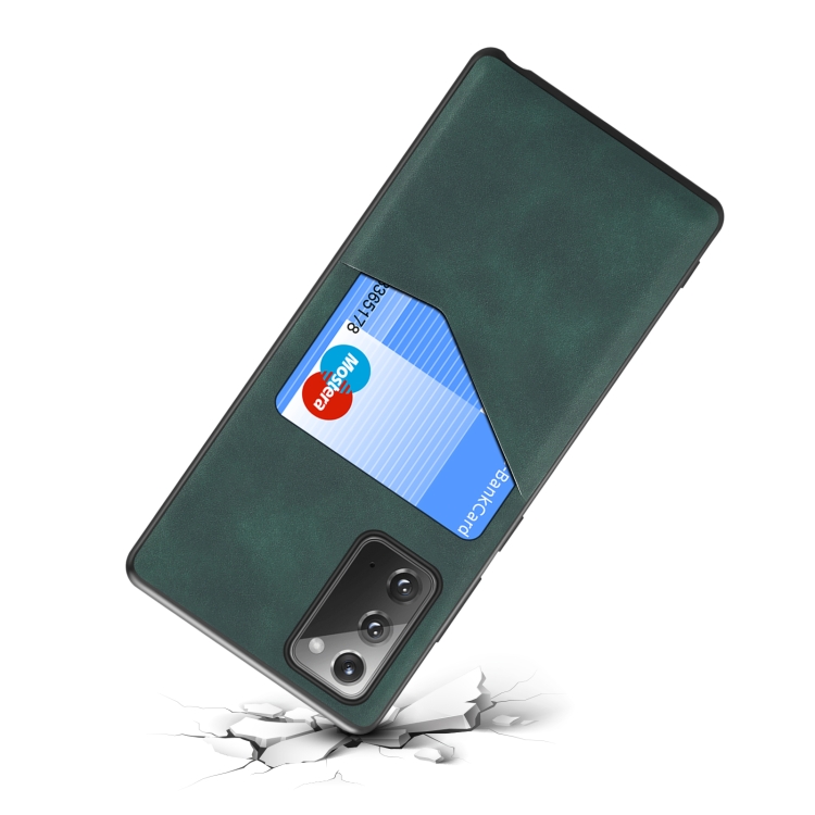 For Samsung Galaxy Note20 5G Skin Feel PU + TPU Protective Case with Card Slot(Blue) For Samsung Galaxy Note20 5G Skin Feel PU + TPU Protective Case with Card Slot(Blue)