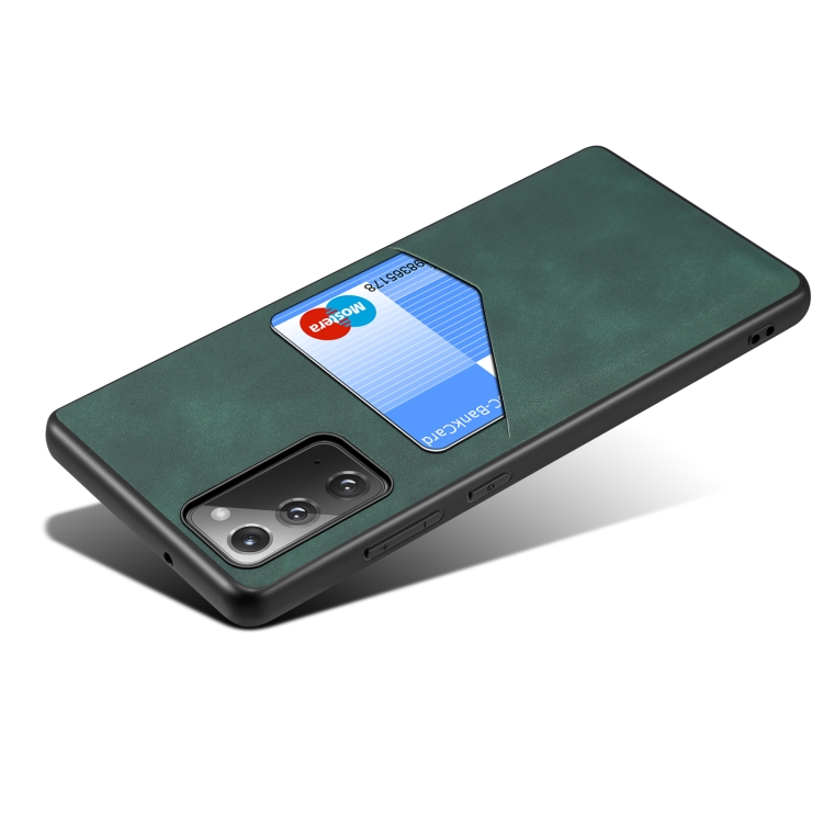 For Samsung Galaxy Note20 5G Skin Feel PU + TPU Protective Case with Card Slot(Blue) For Samsung Galaxy Note20 5G Skin Feel PU + TPU Protective Case with Card Slot(Blue)