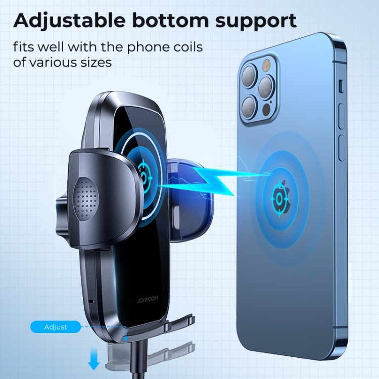 JOYROOM JR-ZS241 15W QI Mechanical Car Wireless Charger Phone Holder Dashboard Version(Black) JOYROOM JR-ZS241 15W QI Mechanical Car Wireless Charger Phone Holder Dashboard Version(Black)