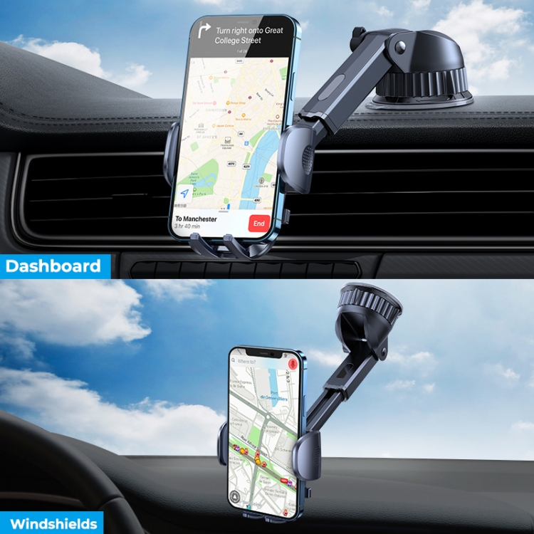 JOYROOM JR-ZS241 15W QI Mechanical Car Wireless Charger Phone Holder Dashboard Version(Black) JOYROOM JR-ZS241 15W QI Mechanical Car Wireless Charger Phone Holder Dashboard Version(Black)