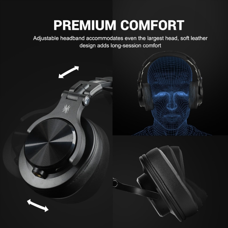 Auriculares estéreo inalámbrico Bluetooth inalámbrico de la cabeza de Oneodio A70 - B2