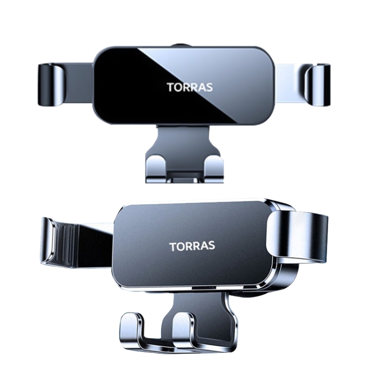 TORRAS W63 Alloy Gravity Car Air Outlet Holder(Shiny Black) TORRAS W63 Alloy Gravity Car Air Outlet Holder(Shiny Black)