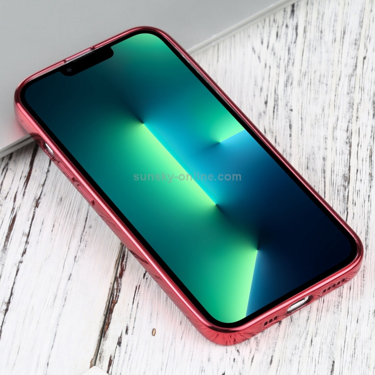 For iPhone 13 Pro Max Ultra-thin Electroplating TPU Protective Case (Red) For iPhone 13 Pro Max Ultra-thin Electroplating TPU Protective Case (Red)