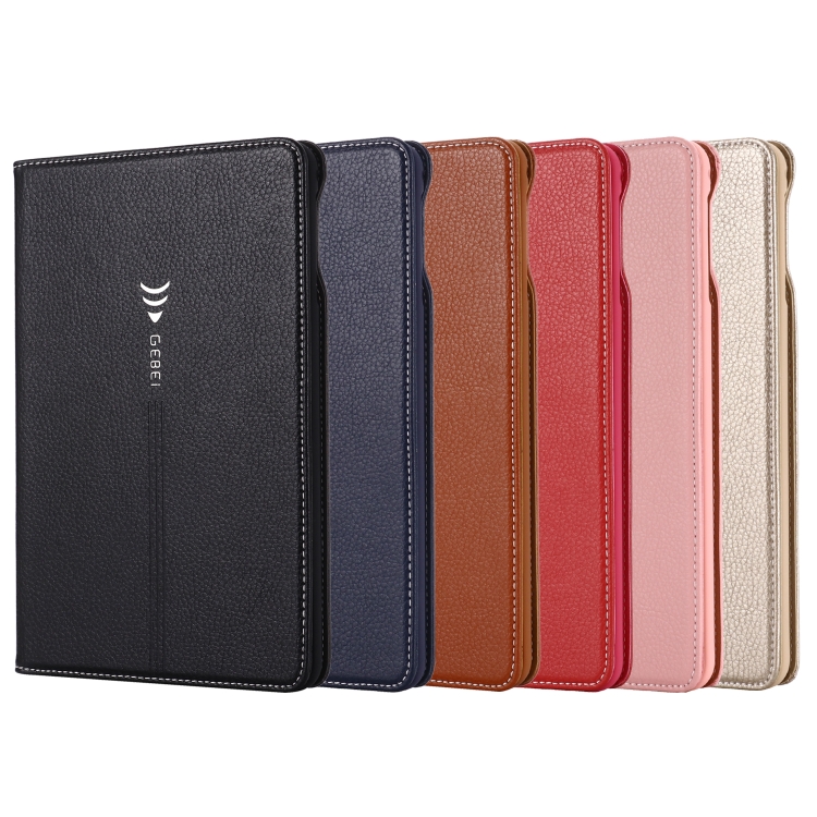 For iPad Mini 2019 & 4 & 3 & 2 & 1 GEBEI PU+TPU Horizontal Flip Protective Case with Holder & Card Slots(Black) For iPad Mini 2019 & 4 & 3 & 2 & 1 GEBEI PU+TPU Horizontal Flip Protective Case with Holder & Card Slots(Black)