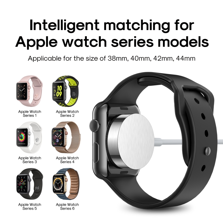 Cargador Apple Watch Serie 1,2,3,4,5,6,SE y 7 Magnético Inalámbrico  Portátil – Blanco - Spain