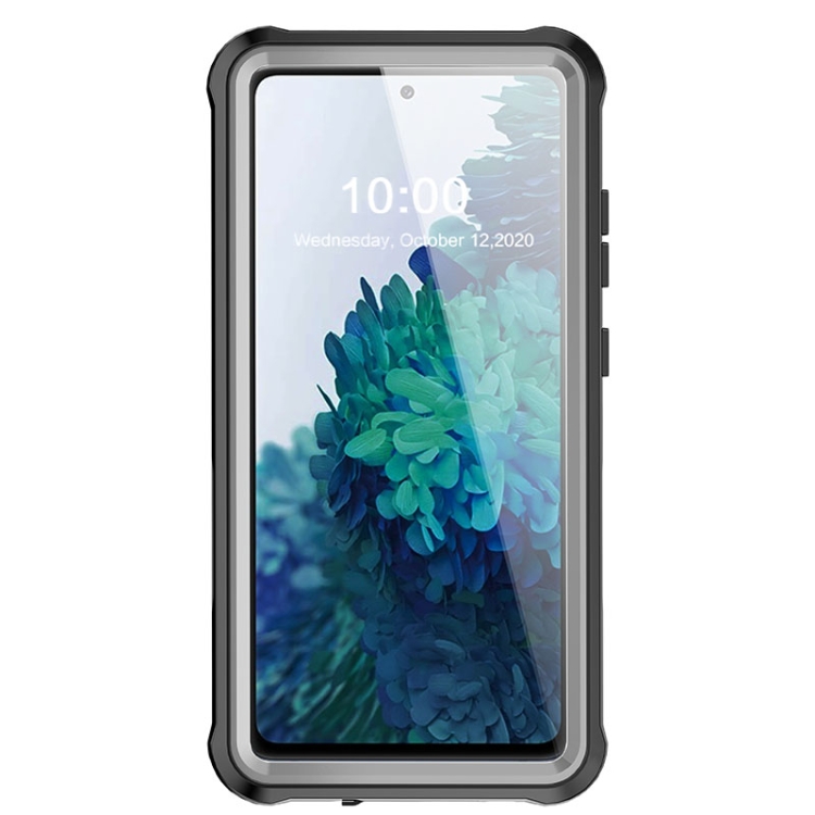For Samsung Galaxy S20 FE Waterproof Dustproof Shockproof Transparent Acrylic Protective Case(Black) For Samsung Galaxy S20 FE Waterproof Dustproof Shockproof Transparent Acrylic Protective Case(Black)