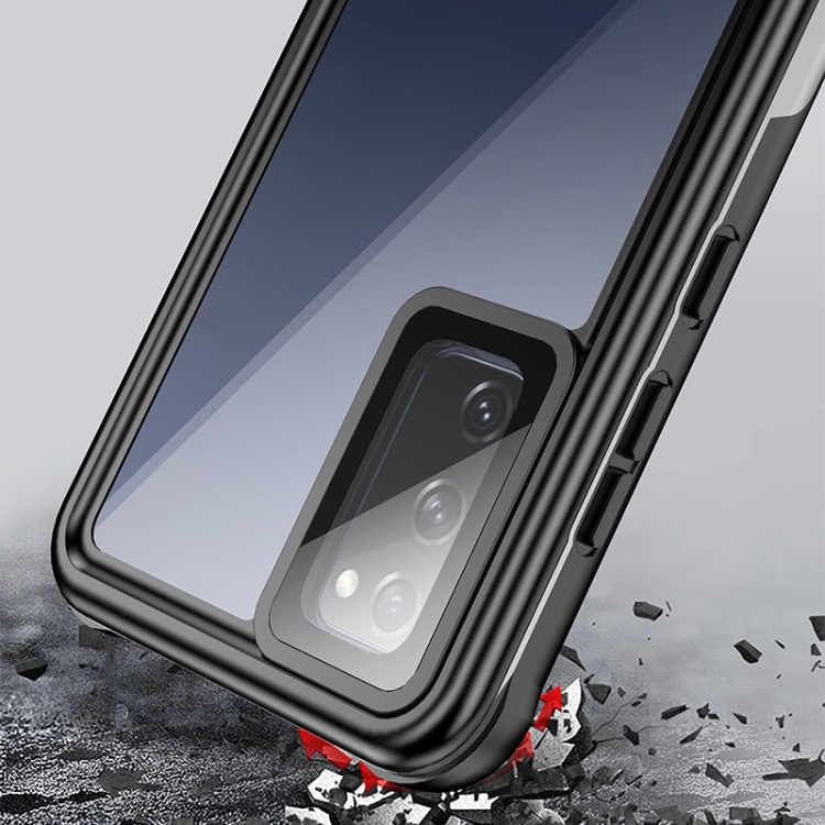 For Samsung Galaxy S20 FE Waterproof Dustproof Shockproof Transparent Acrylic Protective Case(Black) For Samsung Galaxy S20 FE Waterproof Dustproof Shockproof Transparent Acrylic Protective Case(Black)