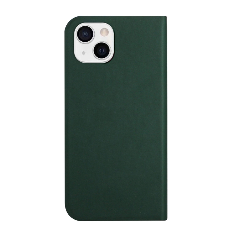For iPhone 13 mini 3-Folding Ultrathin Skin Feel Magnetic Solid Color Horizontal Flip Leather Case with Holder (Deep Green) For iPhone 13 mini 3-Folding Ultrathin Skin Feel Magnetic Solid Color Horizontal Flip Leather Case with Holder (Deep Green)