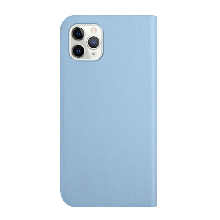 For iPhone 12 / 12 Pro 3-Folding Ultrathin Skin Feel Magnetic Solid Color Horizontal Flip Leather Case with Holder(Sky Blue) For iPhone 12 / 12 Pro 3-Folding Ultrathin Skin Feel Magnetic Solid Color Horizontal Flip Leather Case with Holder(Sky Blue)