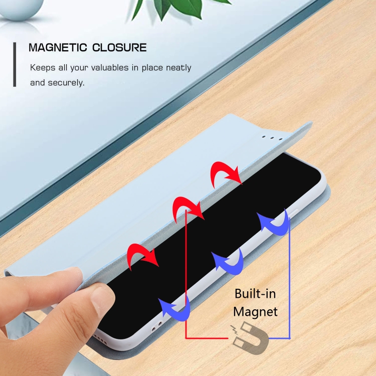 For iPhone 12 / 12 Pro 3-Folding Ultrathin Skin Feel Magnetic Solid Color Horizontal Flip Leather Case with Holder(Sky Blue) For iPhone 12 / 12 Pro 3-Folding Ultrathin Skin Feel Magnetic Solid Color Horizontal Flip Leather Case with Holder(Sky Blue)