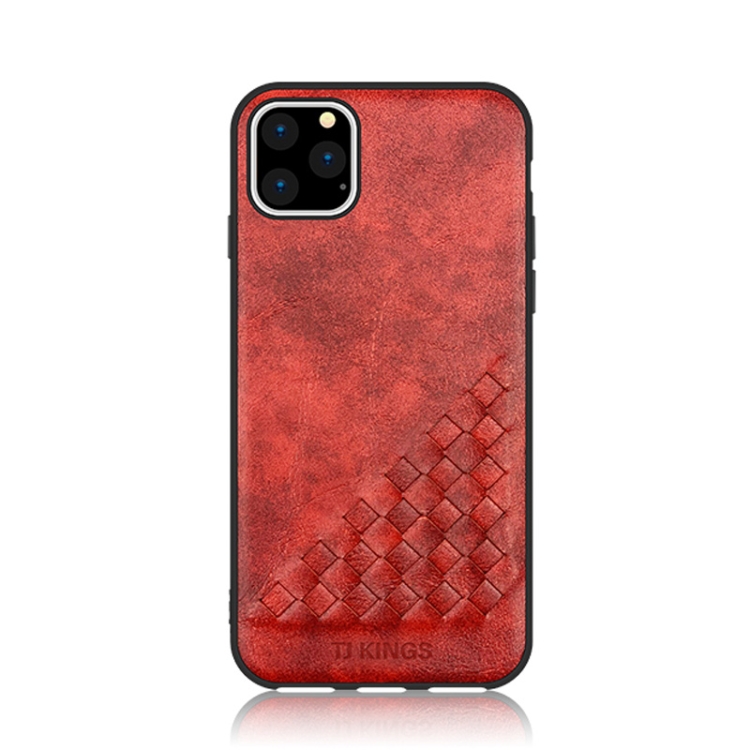 For iPhone 11 Pro Max TJ KINGS Weaving Series Shockproof TPU + Hand Made Weaving PU Case(Red) For iPhone 11 Pro Max TJ KINGS Weaving Series Shockproof TPU + Hand Made Weaving PU Case(Red)