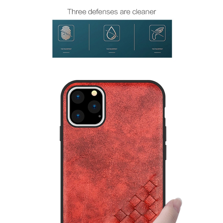 For iPhone 11 Pro Max TJ KINGS Weaving Series Shockproof TPU + Hand Made Weaving PU Case(Red) For iPhone 11 Pro Max TJ KINGS Weaving Series Shockproof TPU + Hand Made Weaving PU Case(Red)